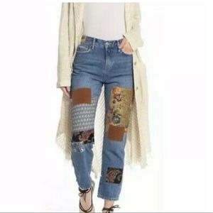 NWT Free People Poppy Patch Jeans size 25. Sale!
